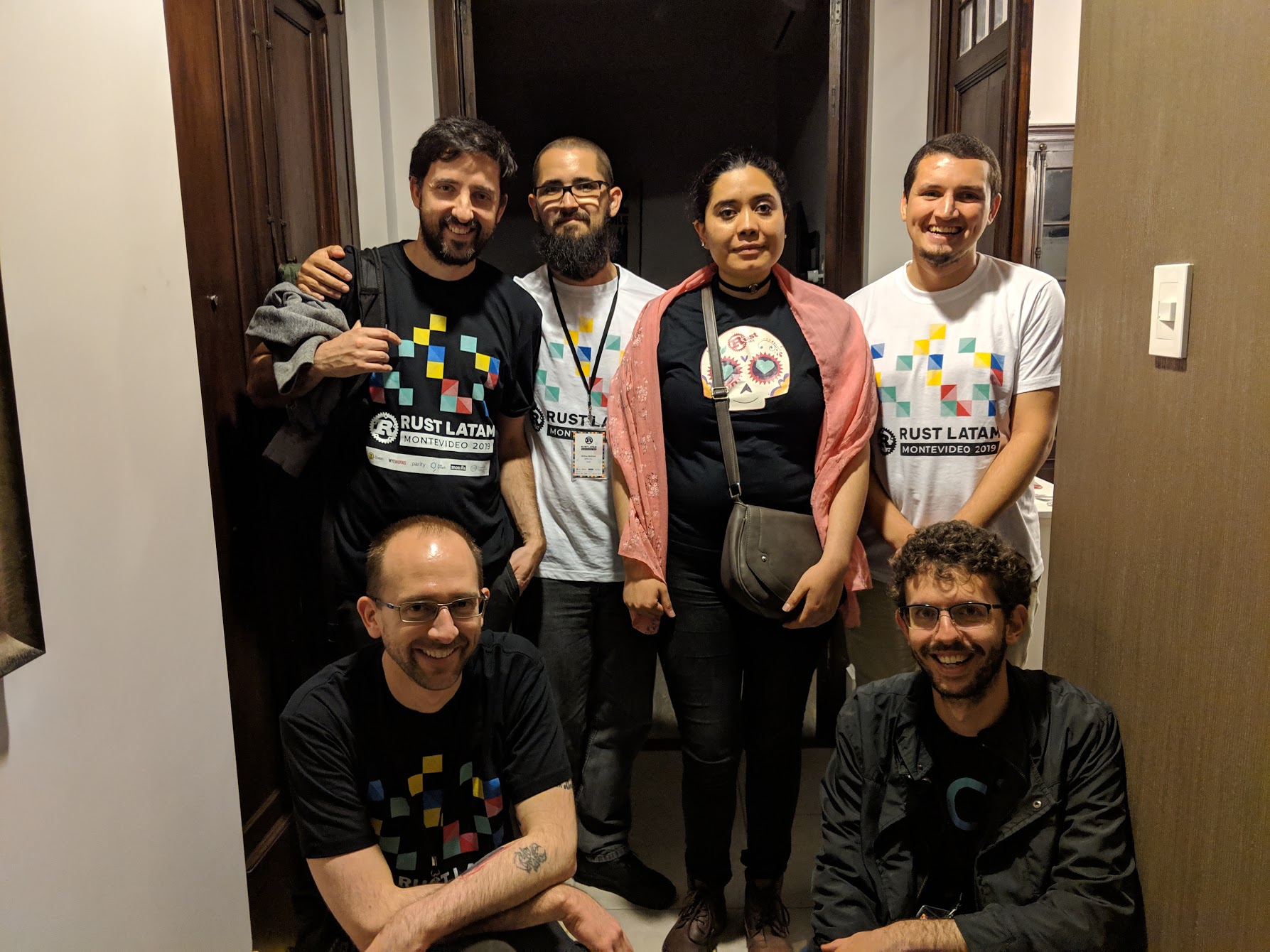 All organizers in the corridor of our rented AirBnb place