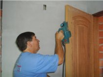 Ajustes finais na porta