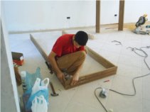 Montando os batentes